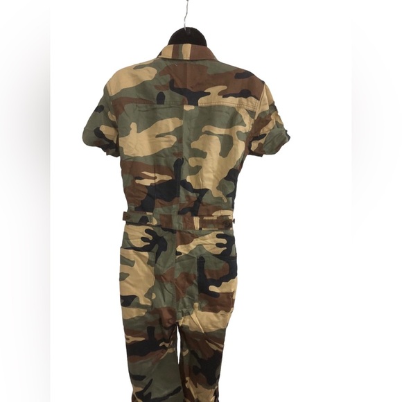Outerknown army camo S.E.A. short sleeve‎ overalls jumpsuit size 0 new - Picture 7 of 16